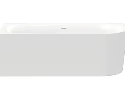 Whirlpool OTTOFOND Afinar Corner 80 x 180 cm rechte Ecke abgerundet weiß glänzend mit Schürze 73340