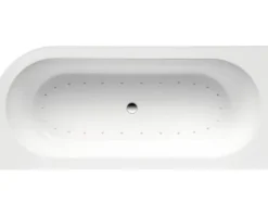 Whirlpool OTTOFOND Messina 78 x 178 cm rechte Ecke abgerundet weiß glänzend mit Schürze 72220