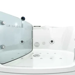 Whirlpool Pool Badewanne Wanne W60 140x140cm mit Tür
