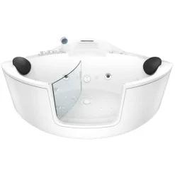 Whirlpool Pool Badewanne Wanne W60 140x140cm mit Tür