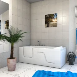 Whirlpool Seniorenwanne mit Tür S17-EH-WP-R 75x150cm
