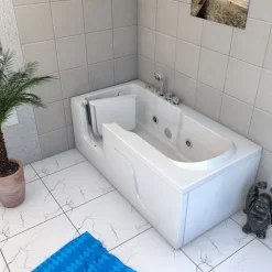 Whirlpool Seniorenwanne mit Tür S17-EH-WP-R 75x150cm