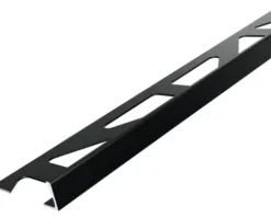 Winkelabschlussprofil Dural Durosol 6 mm Länge 250 cm Alu pulverbeschichtet schwarz matt