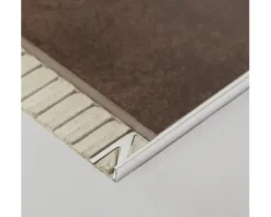 Winkel-Abschlussprofil Durosol Aluminium Länge 250 cm Höhe 8 mm