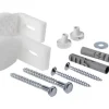 Winkel-Montageset für Kompakt-WC, Urinal und Halbsäule K99-0025