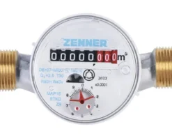Wohnungswasserzähler ¾" Zenner ETWD Q3=4 (Qn 2,5) - 130 mm für Warmwasser