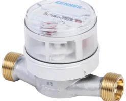 Wohnungswasserzähler ½" Zenner ETWD Q3=2,5 (Qn 1,5) - 80 mm für Warmwasser