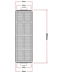 1x NET-10 100µm Sieb - Filtereinsatz für 10 Filtergehäuse