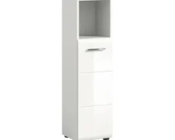 Xonox.home Midischrank Ice BxHxT 30 x 110 cm x 30 cm Frontfarbe weiß hochglanz
