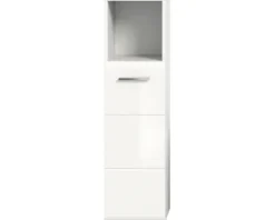 Xonox.home Midischrank Ice BxHxT 30 x 110 cm x 30 cm Frontfarbe weiß hochglanz