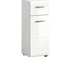 Xonox.home Unterschrank Ice BxHxT 30 x 80 cm x 30 cm Frontfarbe weiß hochglanz