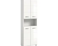 Xonox.home Hochschrank Ice BxHxT 60 x 185 cm x 30 cm Frontfarbe weiß hochglanz