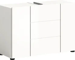 Xonox.home Waschtischunterschrank Vira BxHxT 82 x 56 cm x 34 cm Frontfarbe weiß hochglanz