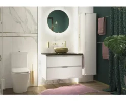XXL Feinsteinzeug Wand- und Bodenfliese Eterna white 120 x 260 x 0,7 cm poliert