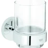 Zahnputzbecher Grohe Essentials mit Halter chrom 40447001