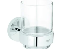 Zahnputzbecher Grohe Essentials mit Halter chrom 40447001