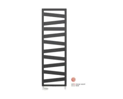 Zehnder Designheizkörper Ribbon RB 96,5 x 50 cm schwarz matt mit Mittelanschluss