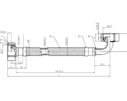 Zulaufschlauch 200 cm 3/4" edelstahl